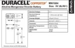 Batería Duracell 9 V. - Imagen 3