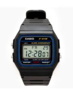 Reloj Casio F-91W negro digital clásico con correa de resina