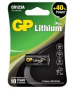 Pila CR123A GP original alcalina, ideal para cámaras, linternas y otros aparatos electrónicos