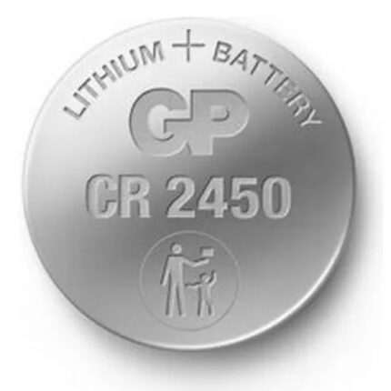Pila CR2450 GP alcalinas originales, ideales para relojes, calculadoras y otros aparatos electrónicos pequeños