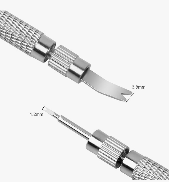 Saca Pasadores Niquelado Plateado de 5 pulgadas – herramienta de relojería profesional para correas de reloj