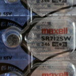 Pila Maxell SR712SW 346 original para reloj, batería botón de óxido de plata 1.55V fabricada en Japón.