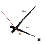 Módulo corto 5 mm para reloj mural con puntero liso, mecanismo de cuarzo eje corto sin pila.