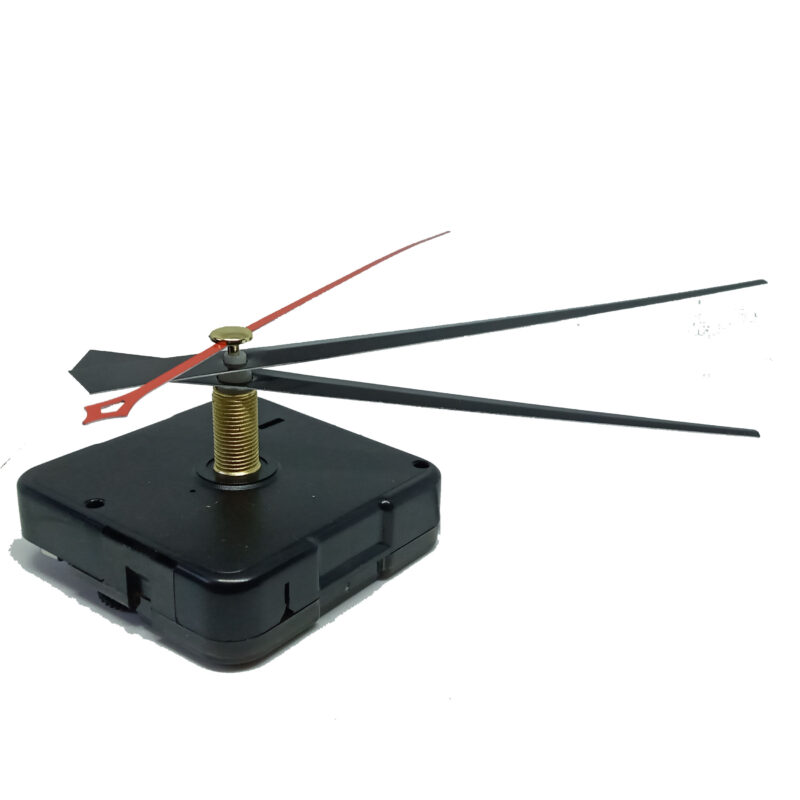 Módulo largo 15 mm para reloj mural con puntero liso, mecanismo de cuarzo con sonido Tic Tac, sin pila