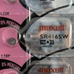 Pila Maxell SR416SW 337 individual – batería de óxido de plata 1.55 V para relojes
