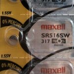 Pila Maxell SR516SW / 317 – Unidad