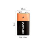Batería 9V Duracell original alcalina, ideal para detectores de humo, radios y otros aparatos electrónicos