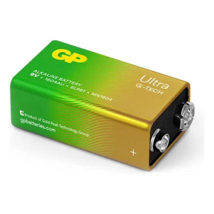 Batería 9V GP original alcalina, ideal para detectores de humo, radios y otros aparatos electrónicos