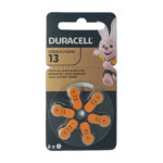 Pilas Duracell tipo 13 para audífonos, pack de 6 unidades originales