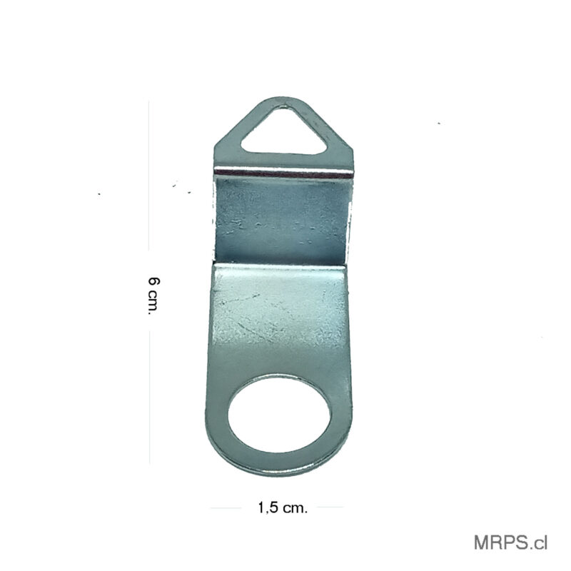 Gancho de metal para reloj mural o módulo de pared, acero de alta resistencia