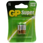 Pack de 2 pilas N GP alcalinas originales, ideales para linternas, juguetes y otros aparatos electrónicos pequeños