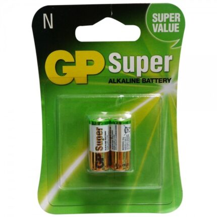 Pack de 2 pilas N GP alcalinas originales, ideales para linternas, juguetes y otros aparatos electrónicos pequeños